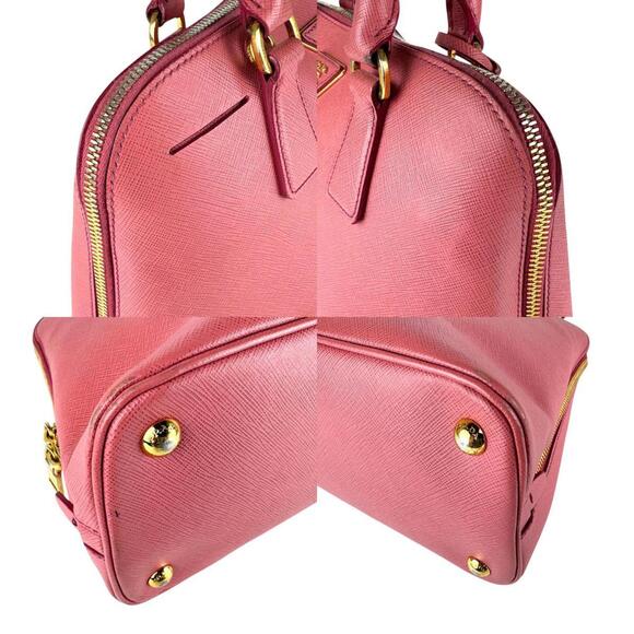PRADA Pink Leather Shoulder Bag - Picture 3 of 5